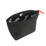 Recycled Large Travel Pouch for Toiletries and Cosmetics in Black