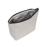 Recycled Large Travel Pouch for Toiletries and Cosmetics in Red