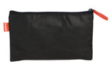 Small Zippered Pouch made from recycled ocean-bound plastic, in black.