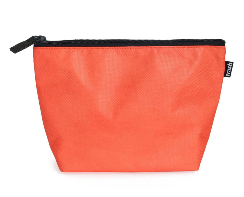 Recycled Large Travel Pouch for Toiletries and Makeup in Red