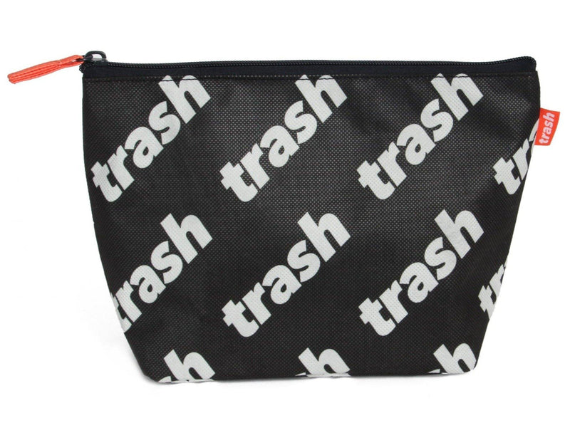 Large Travel Pouch for Toiletries and Cosmetics in Trash Print