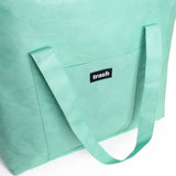 Teal Green large and lightweight recycled weekender. made from ocean-bound plastic.